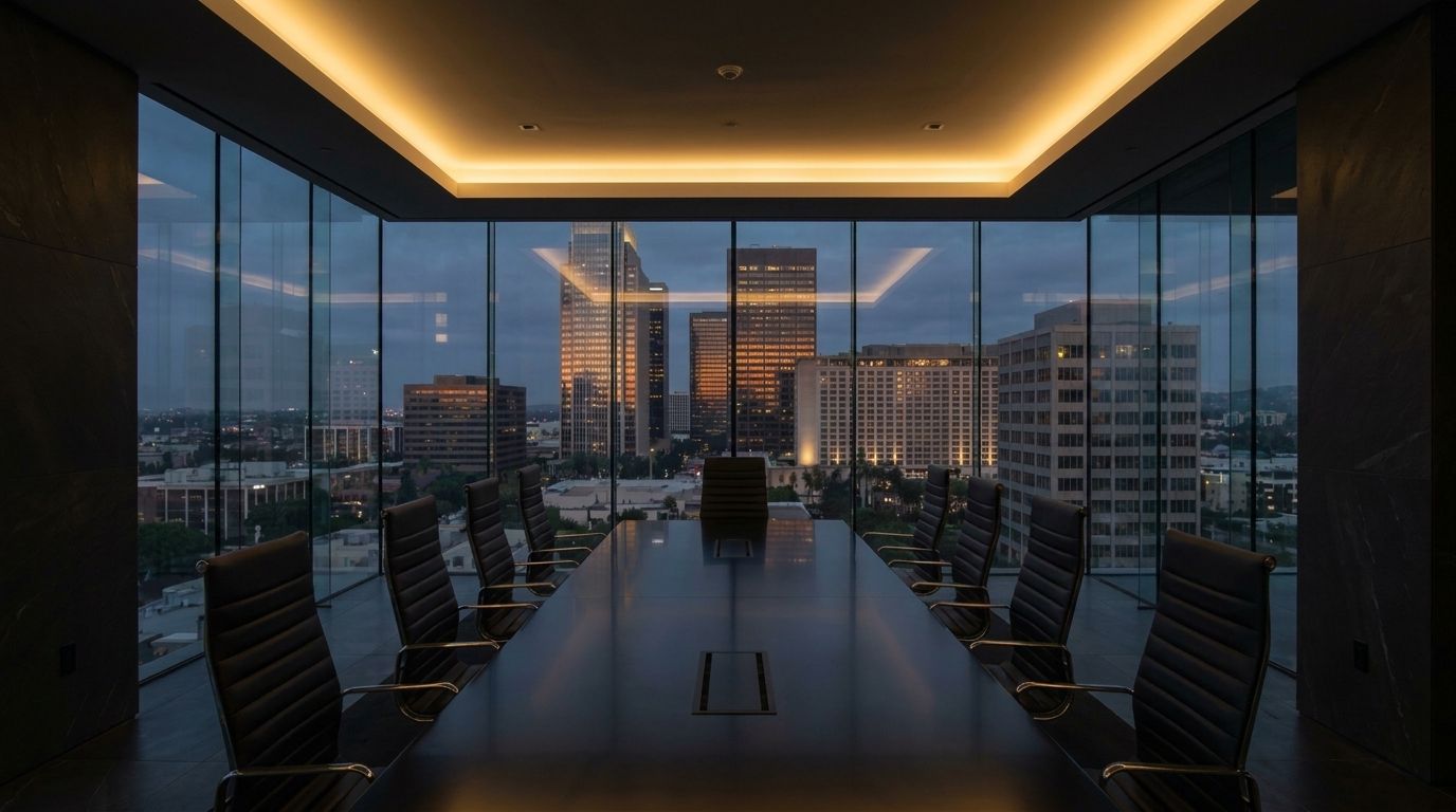 A conference room at Ebra Law's Century City office